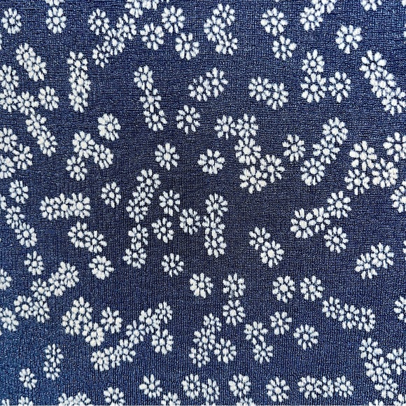 Vintage 90s Light Blue and White Floral Cottagecore Spring Maxi Stretch Dress - Picture 6 of 6